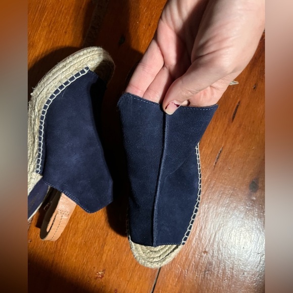 Seychelles 8 women’s wedge high heels blue suede leather buckle - Picture 12 of 12